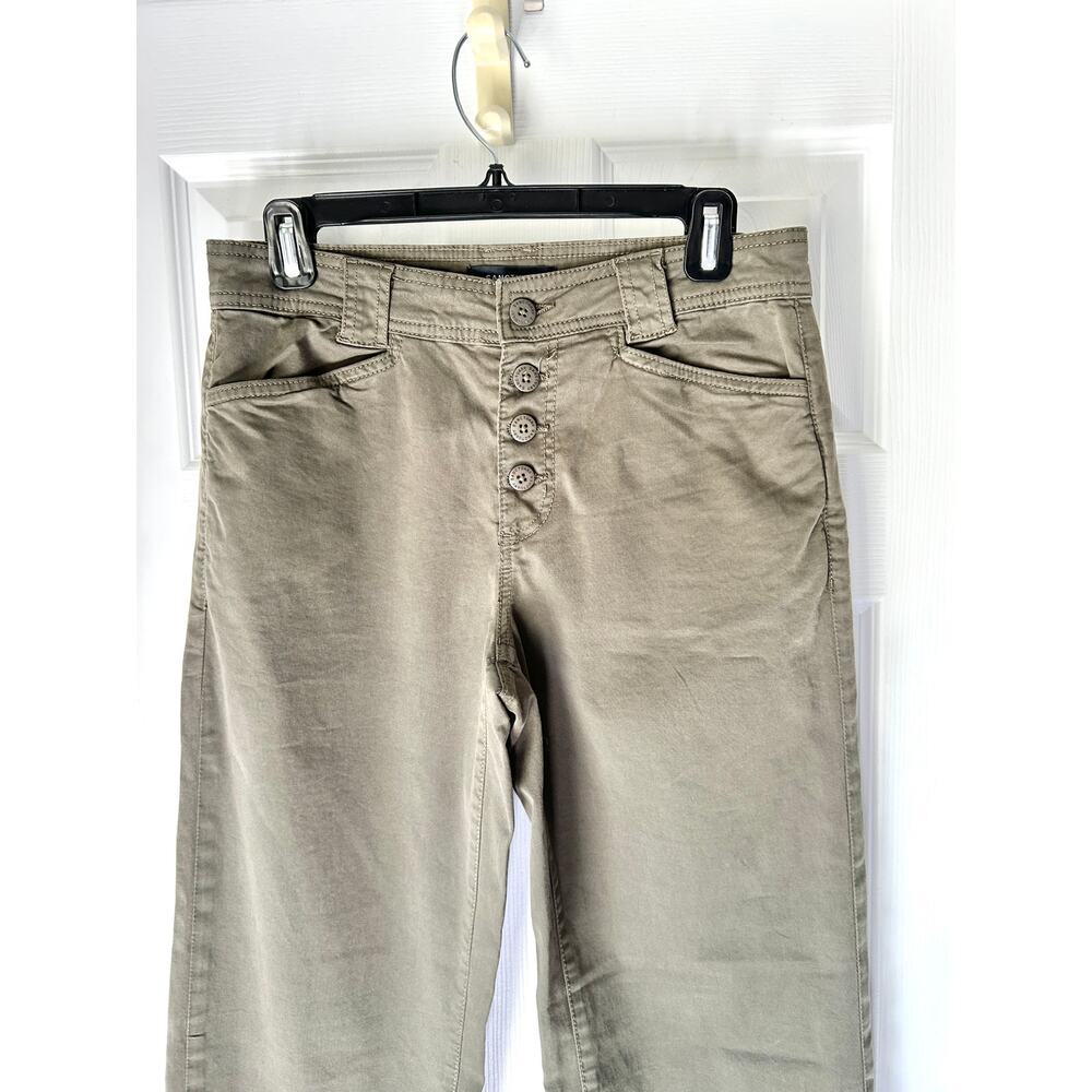 Sanctuary Luna Cuffed Pants Olive Button Fly Military - Picture 3 of 8